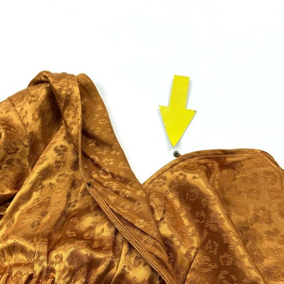 Joie Tau Jumpsuit XS Copper Belted Leopard Design - Picture 6 of 13